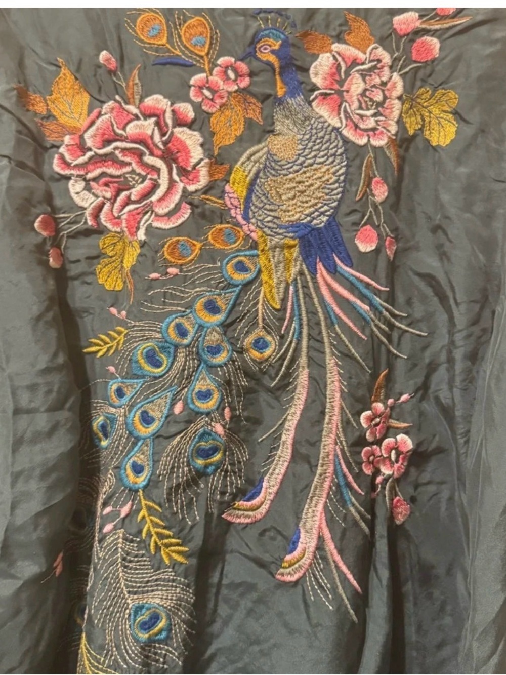 BEAUTIFUL JOHNNY WAS GREEN SILK QUITO VICTORIAN PRAIRIE BLOUSE
 NEW WITH TAGS - Picture 11 of 11